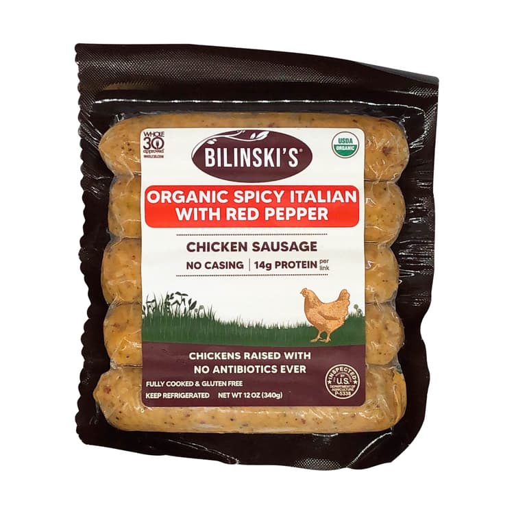 Bilinskis Organic Spicy Italian Chicken Sausage