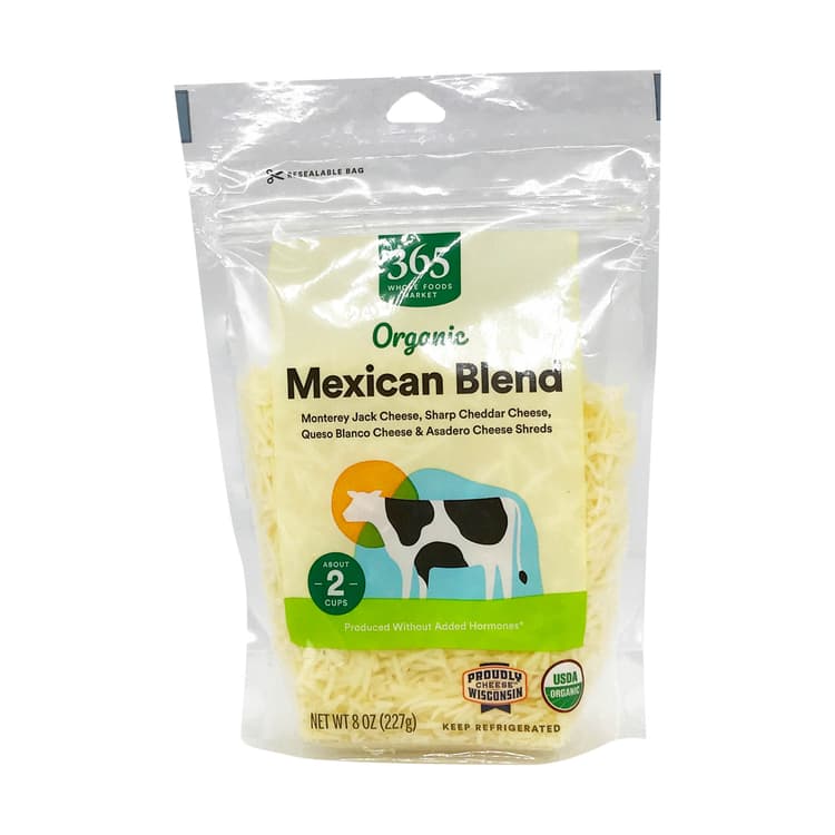 Organic Mexican Blend Cheese Shreds