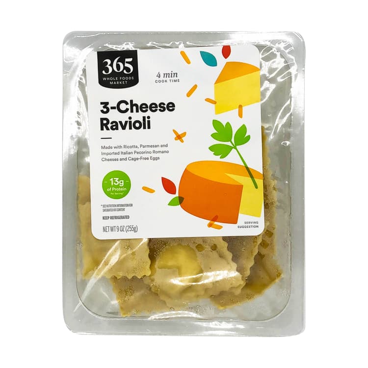 365 By Whole Foods Market Three Cheese Ravioli