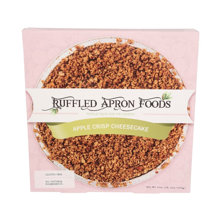 Ruffled Apron Foods Apple Crisp Cheesecake