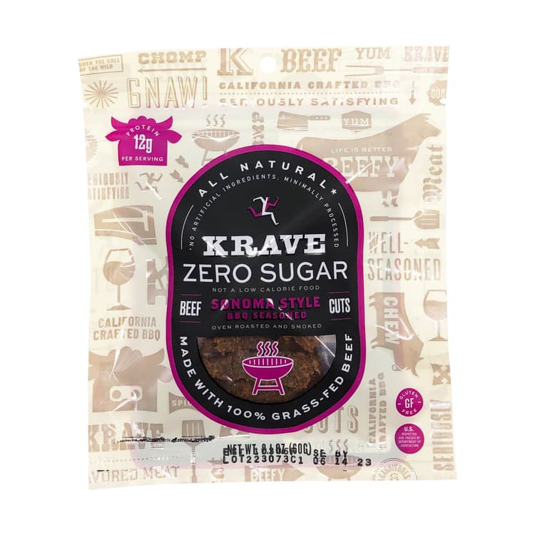 Krave Jerky Sonoma Bbq Zero Sugar Jerky