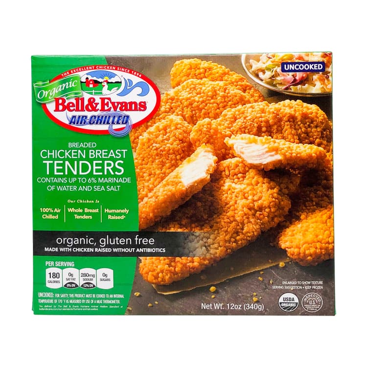 Bell & Evans Air Chilled Organic Breaded Chicken Breast Tenders