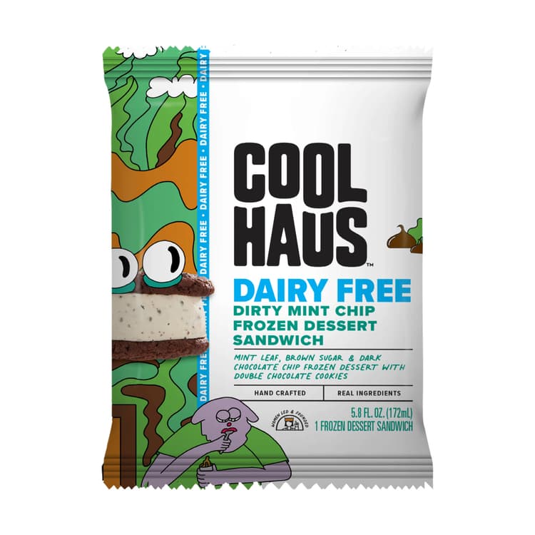Coolhaus Dairy Free Dirty Mint Chip Dessert Sandwich