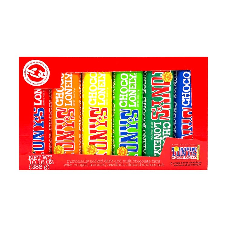 Tony'S Chocolonely Rainbow Tasting Chocolate Bar