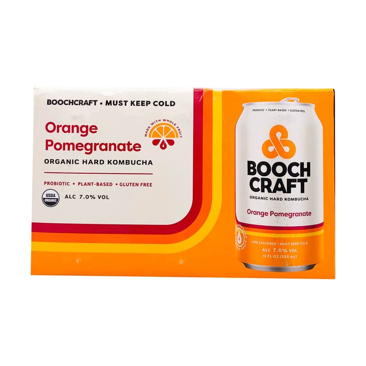 Boochcraft Orange Pomegranate Organic Hard Kombucha