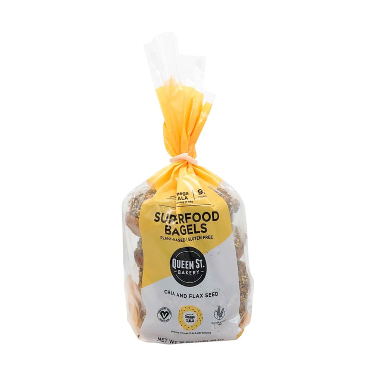 Queen Street Bakery Gluten Gree Chia & Flax Seed Bagels