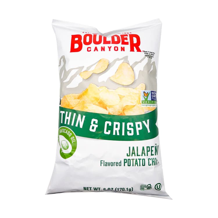 Boulder Canyon Thin & Crispy Avocado Oil Jalapeno Potato Chips
