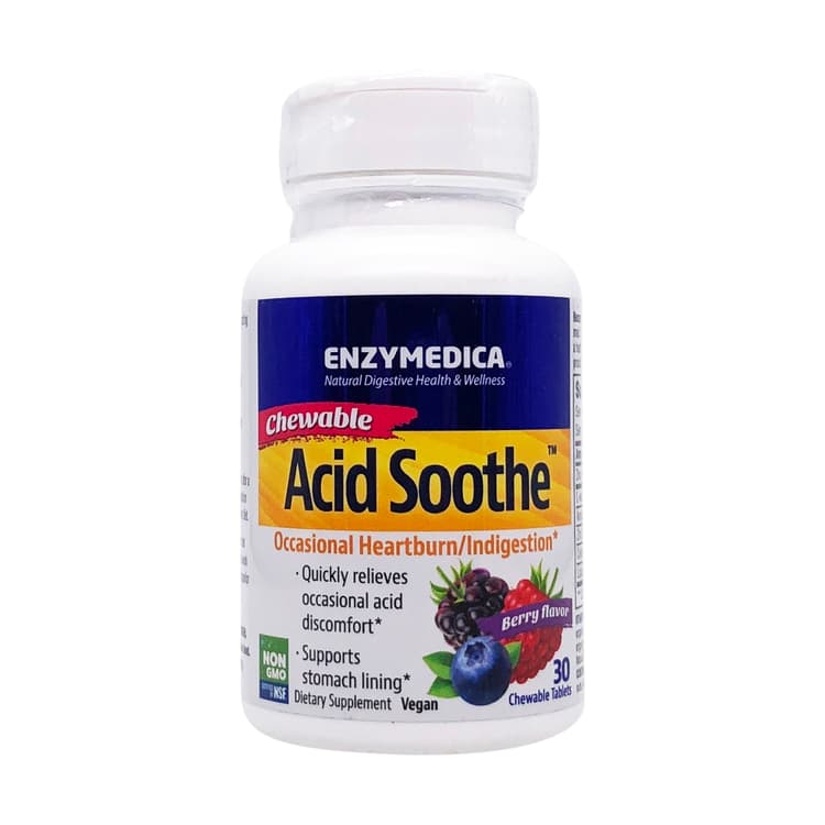 Enzymedica Acid Soothe Chewable Berry 30Xt