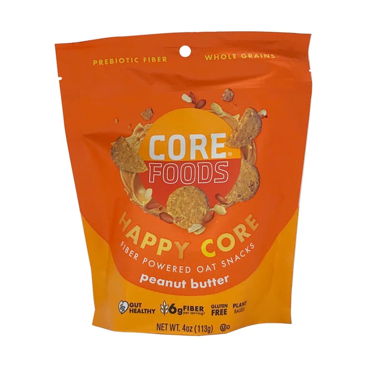 Core Foods Happy Gut Peanut Butter Fiber Powered Oat Snacks