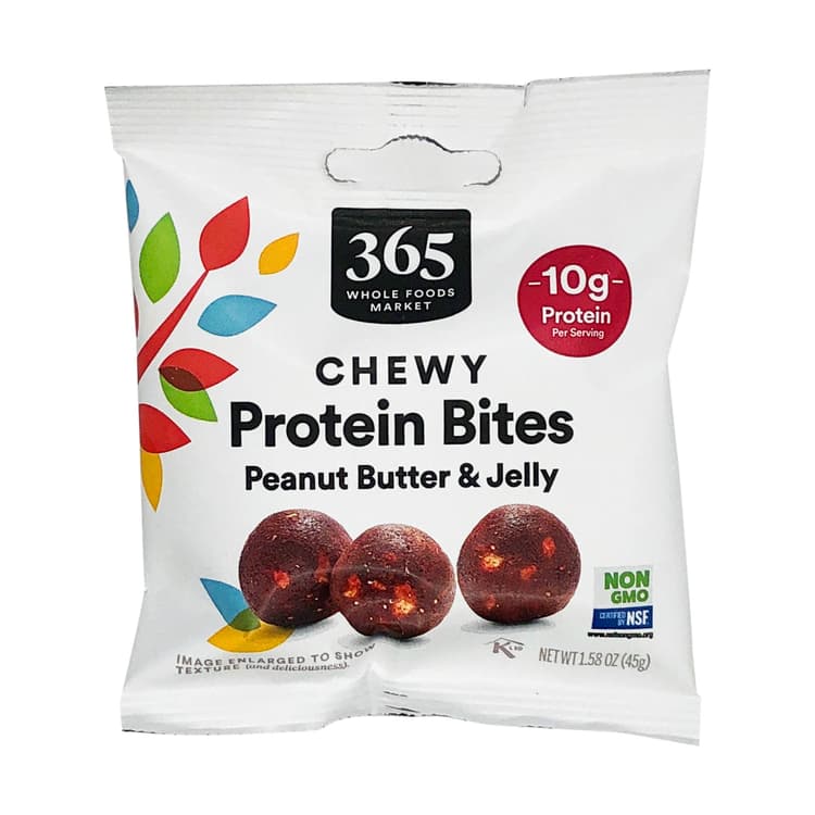 365 Whole Foods Market Chewy Protein Bites Peanut Butter & Jelly