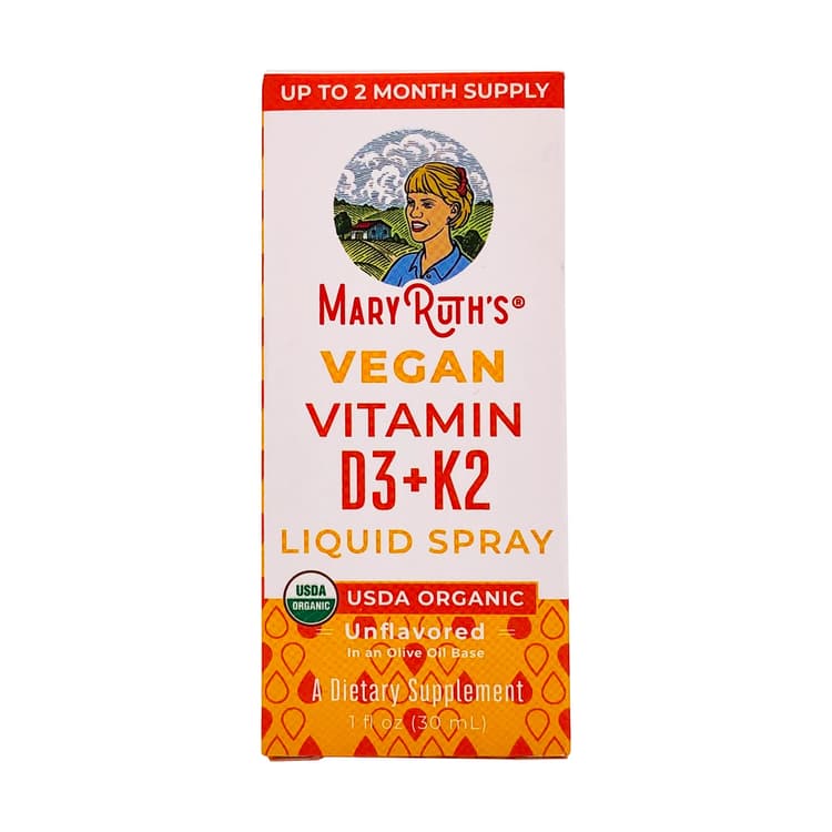 Mary Ruth'S Vegan Vitamin D3 + K2 Liquid Spray