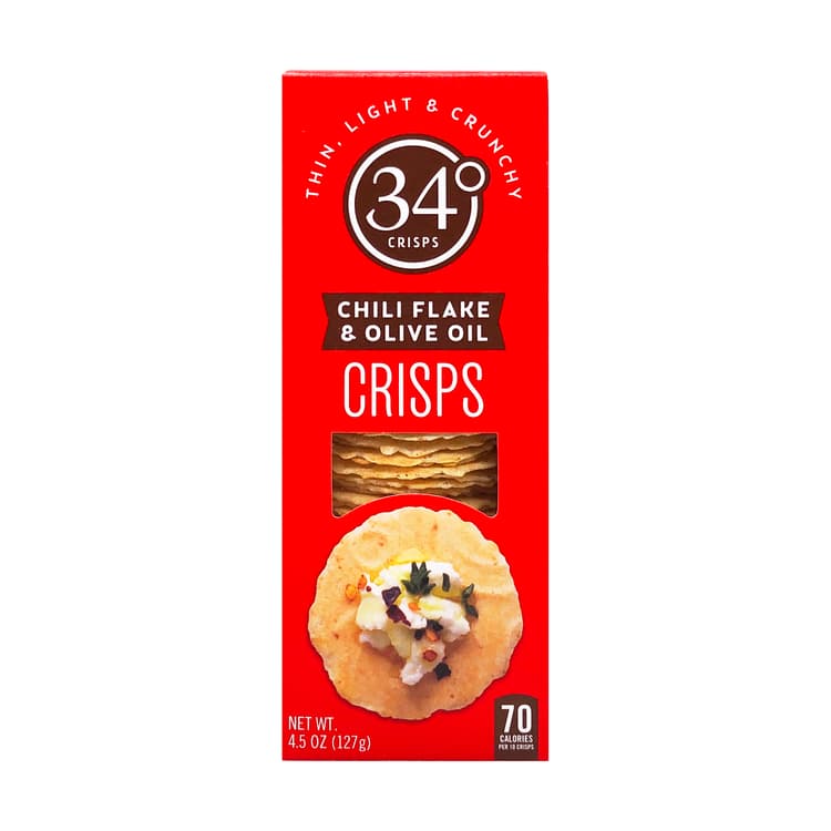 34 Degrees Chili Flake & Olive Oil Crisps
