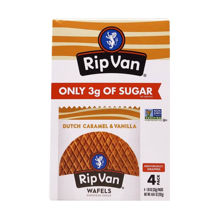 Rip Van Wafels Dutch Caramel & Vanilla Wafel Cookies