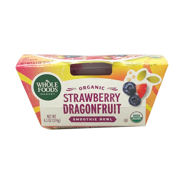 Whole Foods Market Organic Strawberry Banana Dragonfruit Smoothie Bowl
