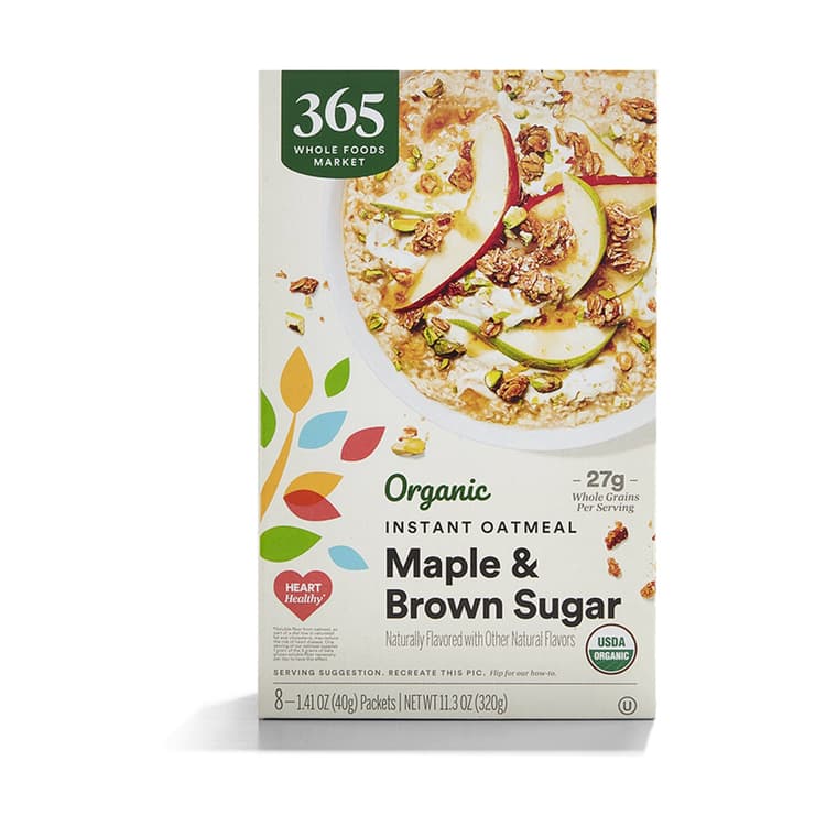 365 By Whole Foods Market Organic Maple And Brown Sugar Instant Oatmeal