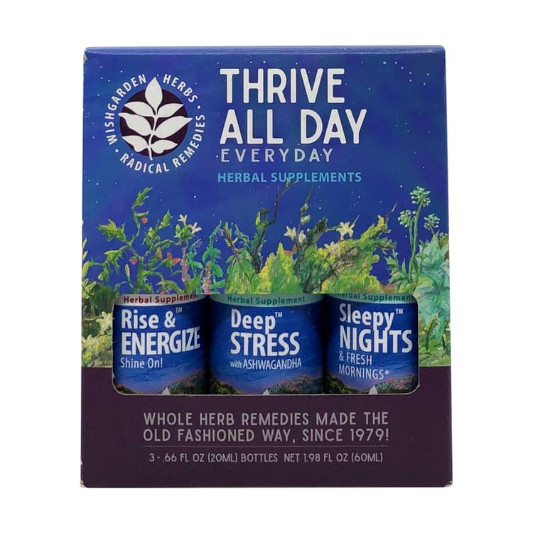 Wishgarden Rise, Stress, And Sleep Support Supplements Kit