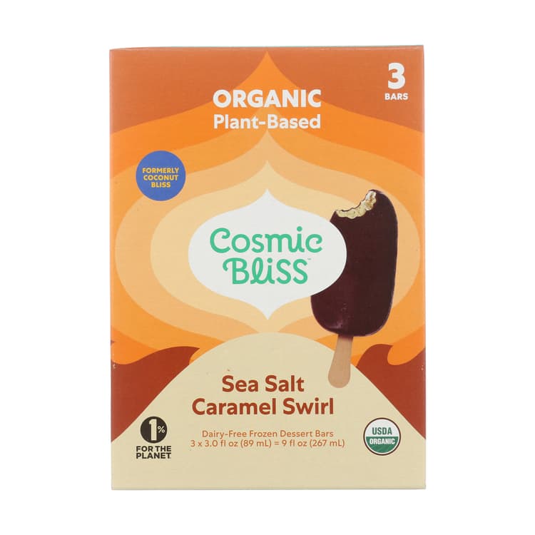 Coconut Bliss Organic Dessert Non-Dairy Bars Salted Caramel In Chocolate