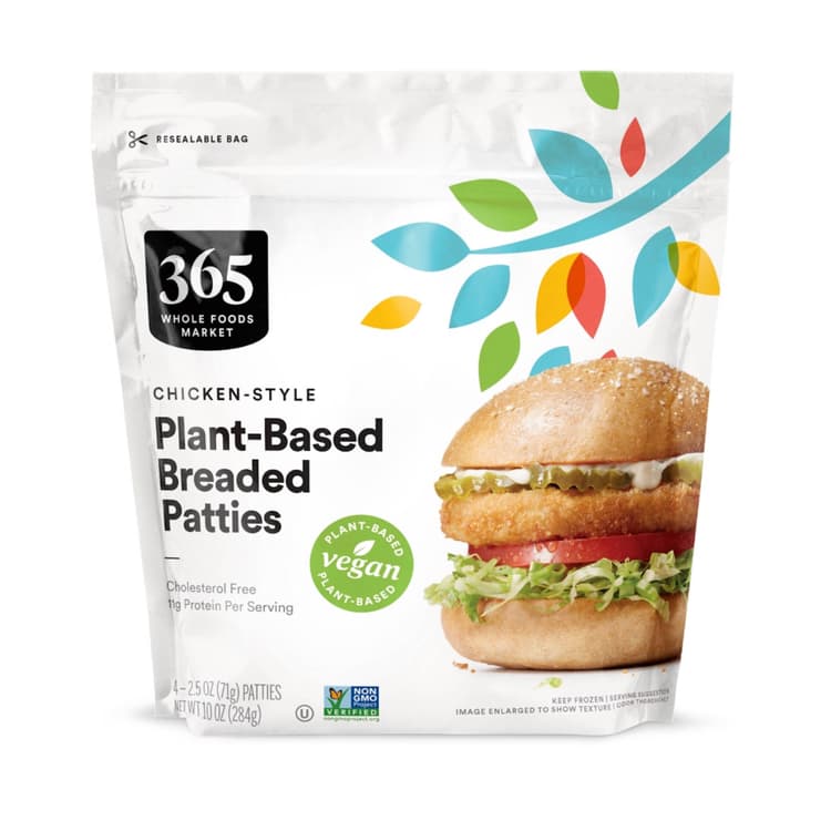 365 Whole Foods Market Chicken-Style Plant-Based Breaded Patties