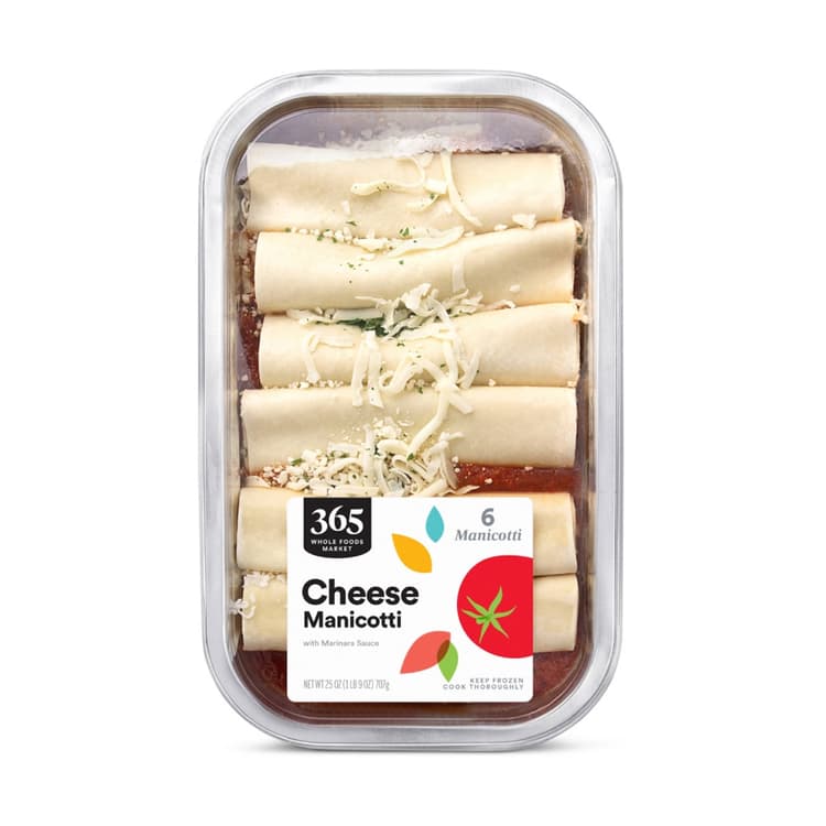 365 By Whole Foods Market Family-Size Cheese Manicotti