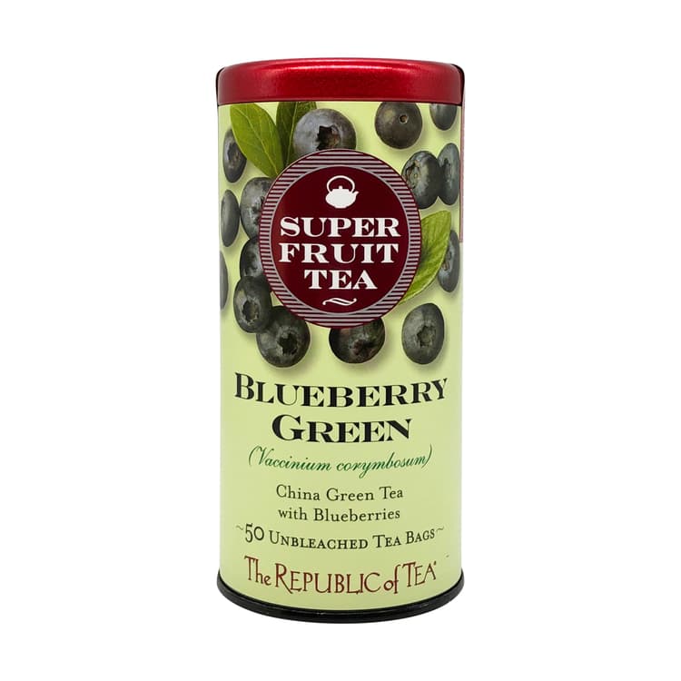 The Republic Of Tea Blueberry Green Tea, 50 Unbleached