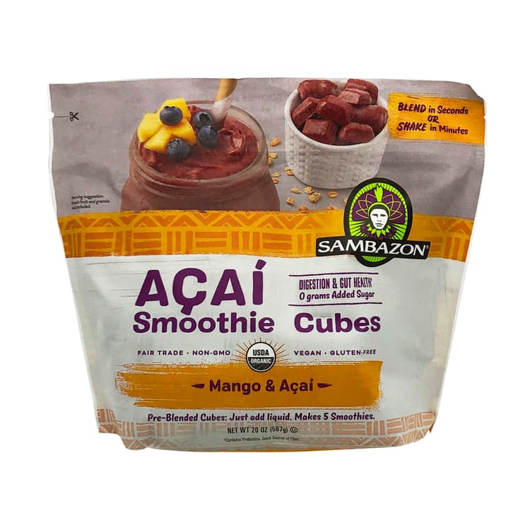 Sambazon Organic Mango & Acai Blenderless Smoothie Cubes