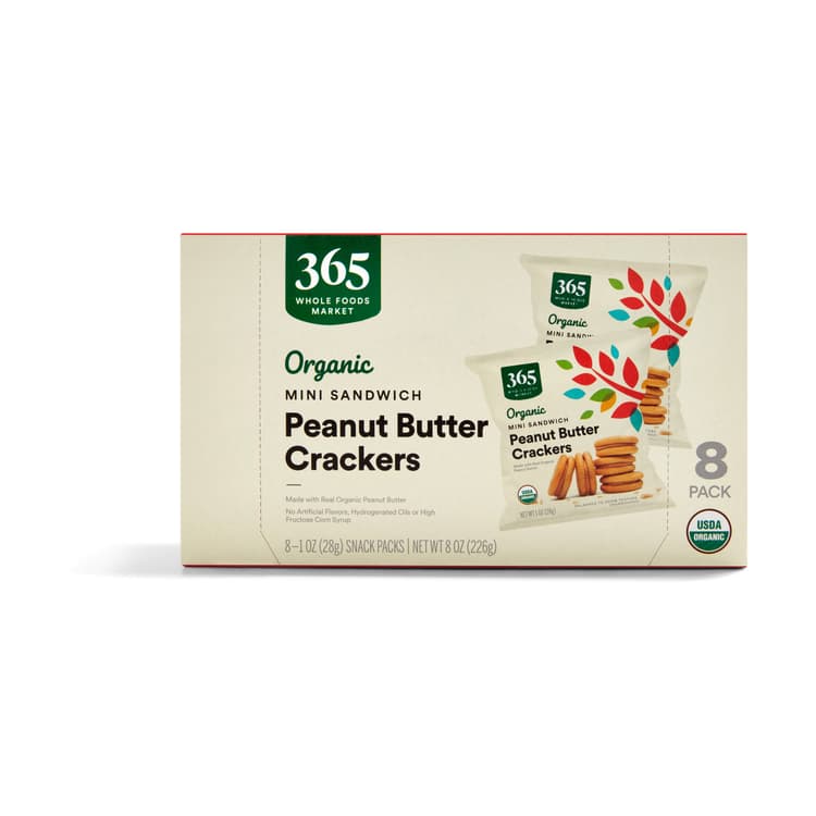 365 By Whole Foods Market Organic Mini Sandwich Crackers, Peanut Butter