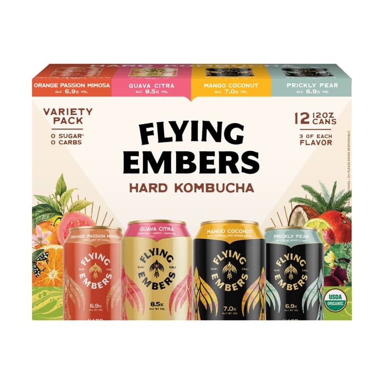 Flying Embers Hard Kombucha Variety