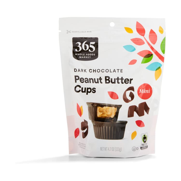 365 By Whole Foods Market Peanut Butter Cups, Dark Chocolate