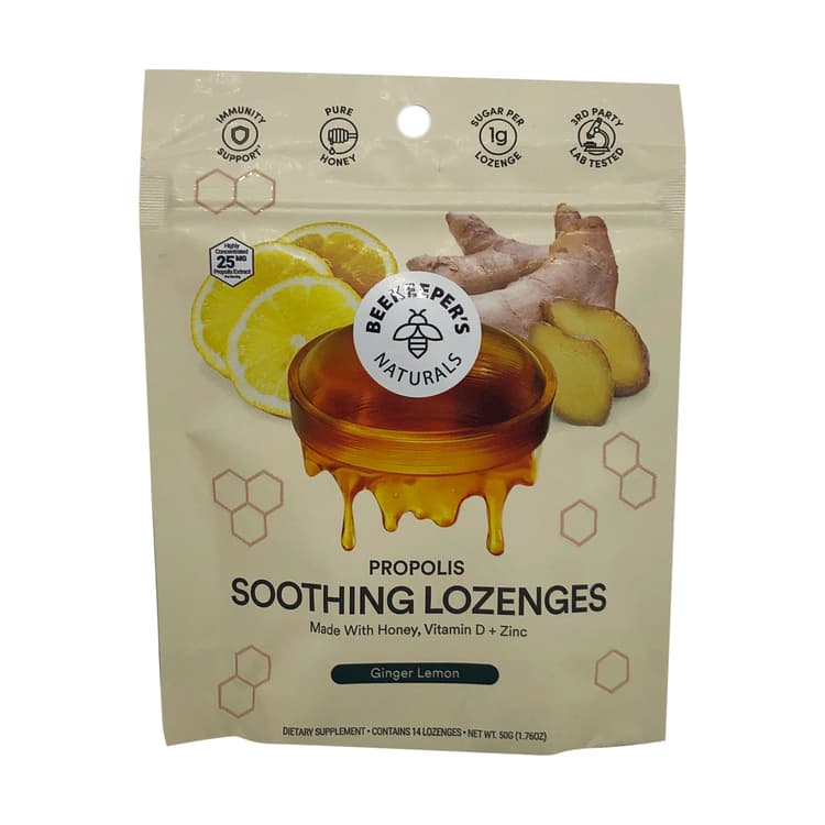 Beekeeper'S Naturals Ginger Lemon Lozenges
