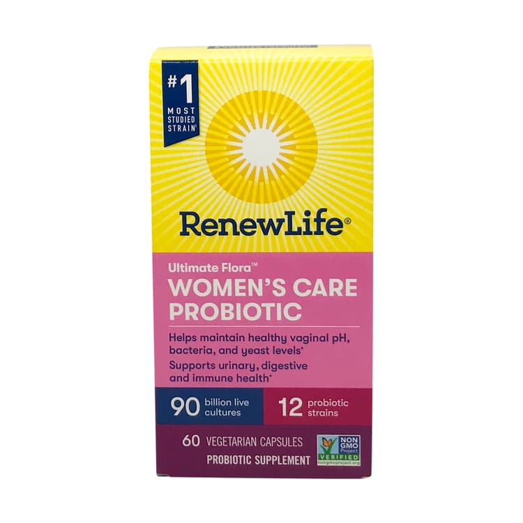 Renew Life Ultimate Flora Women'S Care Probiotic 90 Billion, 60 Vegetarian Capsules