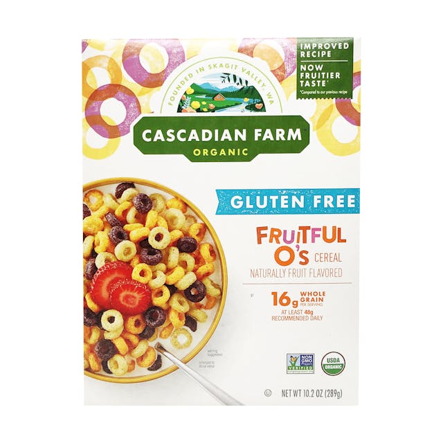 Is it Sesame Free? Cascadian Farm Organic Cereal Fruitful Os