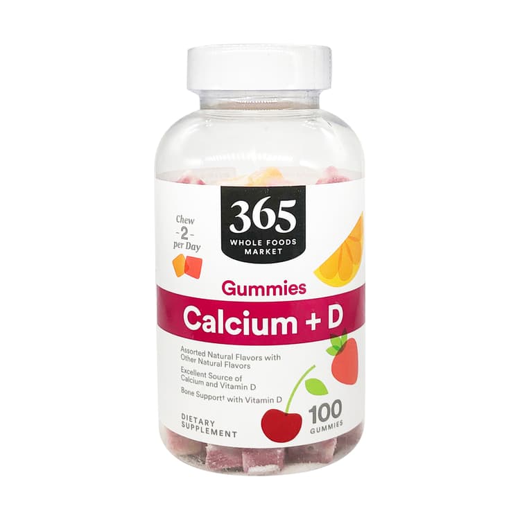 365 By Whole Foods Market Adult Calcium Gummies, 100 Gummies