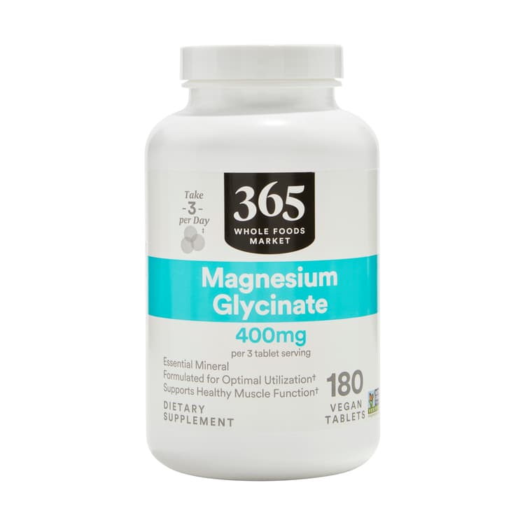 365 By Whole Foods Market Magnesium Glycinate, 180 Vegan