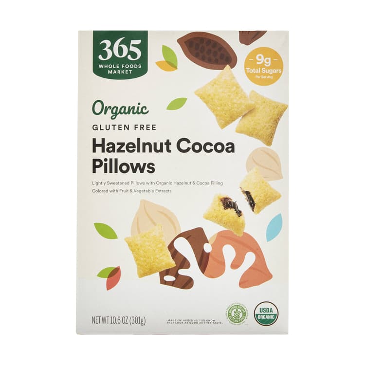 365 Whole Foods Market Organic Gluten Free Hazelnut Cocoa Pillows