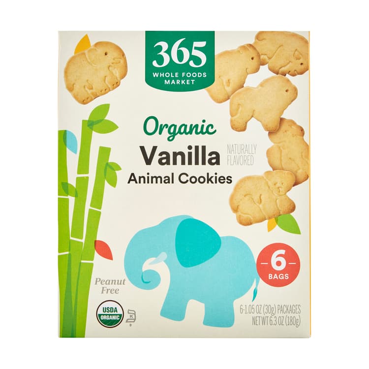 365 By Whole Foods Market Organic Multi Pack Vanilla Animal Cookie