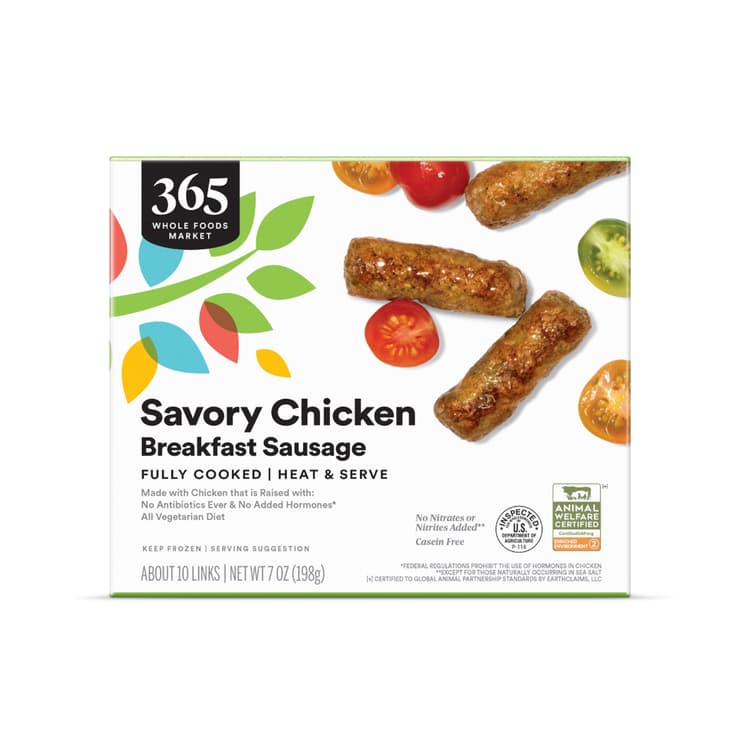 365 By Whole Foods Market Savory Chicken Breakfast Sausage