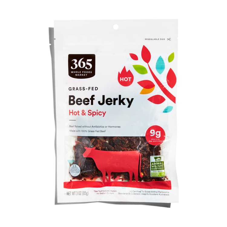 365 Whole Foods Market Grass-Fed Beef Jerky Hot & Spicy