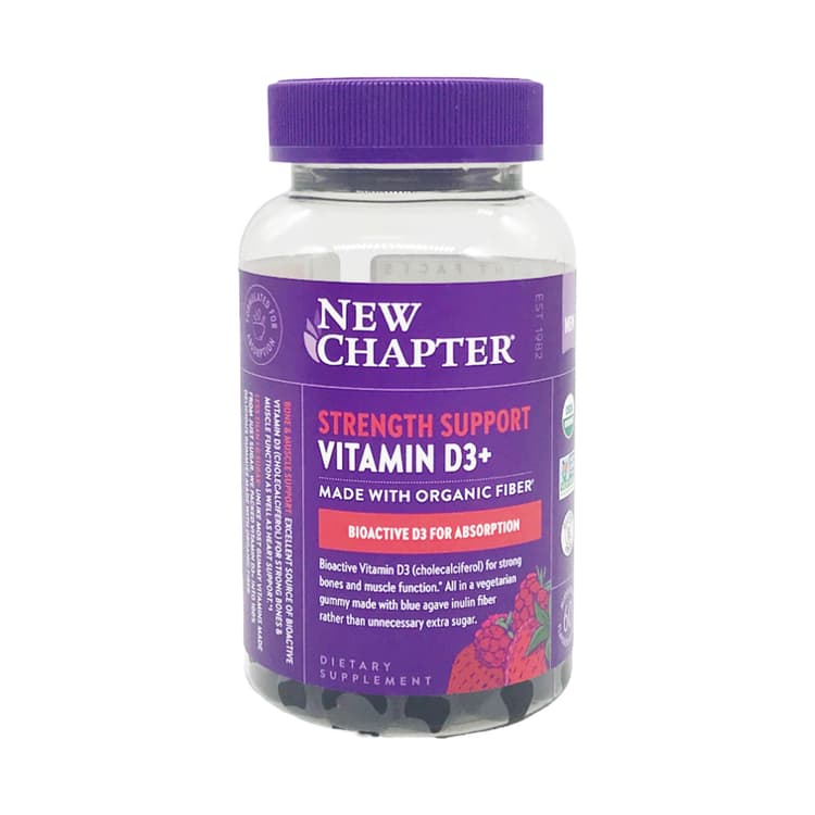 New Chapter Organic Vitamin D3 Strength Support Gummies, 60 Flavored Gummies