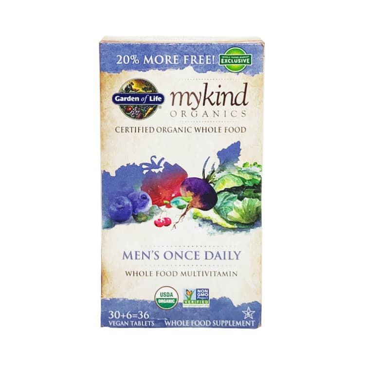 Garden Of Life Organic Mykind Men'S Once Daily Multi, 36 Vegan