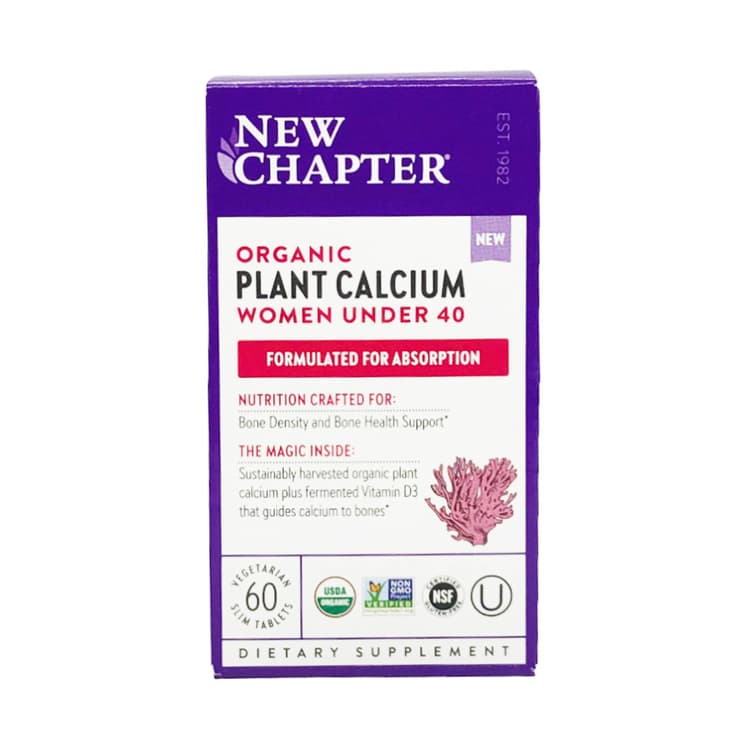 New Chapter Organic Women Under 40 Plant Calcium, 60 Slim