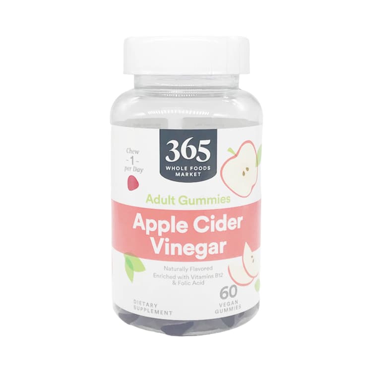 365 By Whole Foods Market Apple Cider Vinegar Gummy, 60 Vegan Gummies