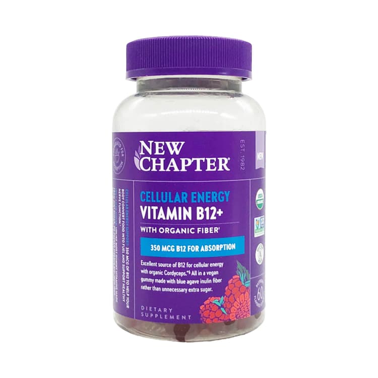 New Chapter Vitamin B12 Cellular Gummies, 60 Flavored Gummies
