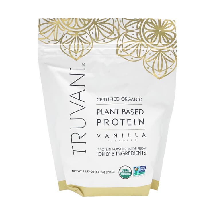 Truvani Organic Plant Based Vanilla Protein Powder