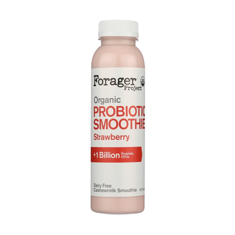 Forager Project Organic Plant Shake Probiotic Dairy Free Strawberry
