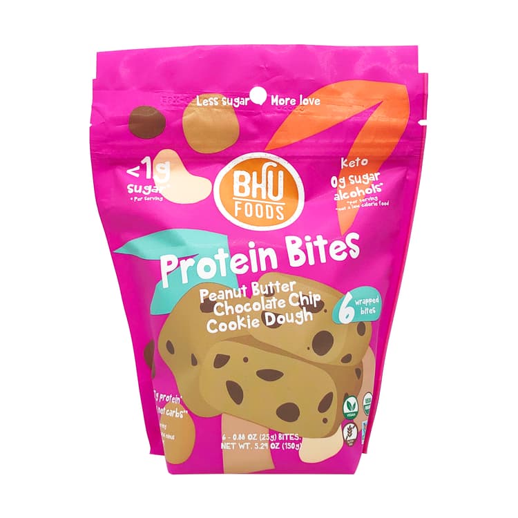 Bhu Peanut Butter Chocolate Chip Cookie Dough Keto Bites