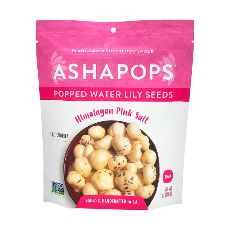 Ashapops Popped Water Lily Seeds Himalayan Pink Salt