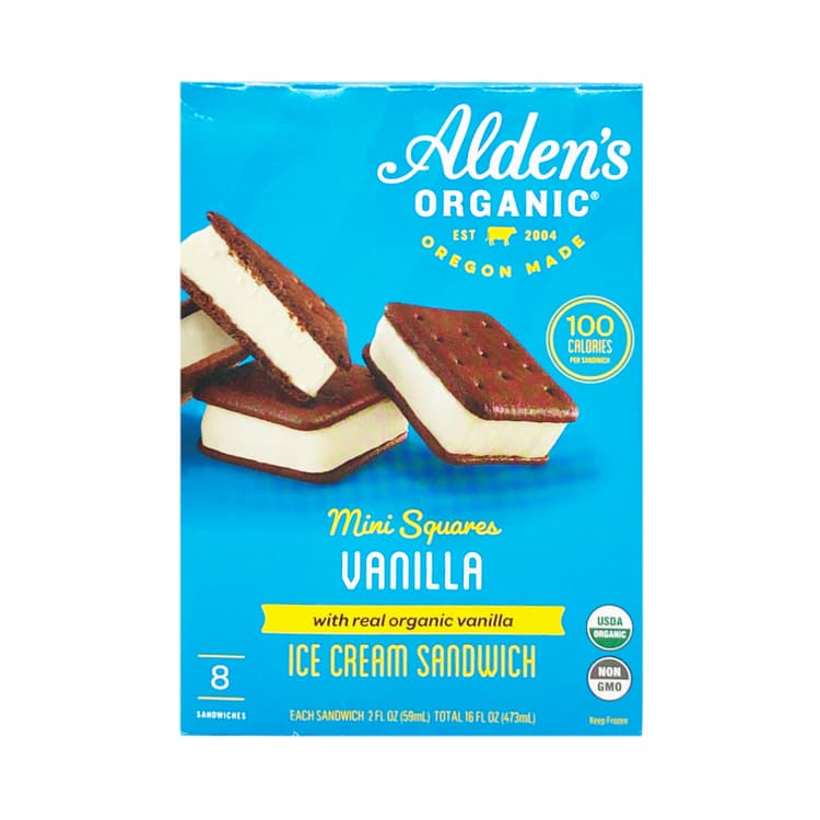 Alden'S Ice Cream Alden'S Organic - Mini Ice Cream Sandwiches