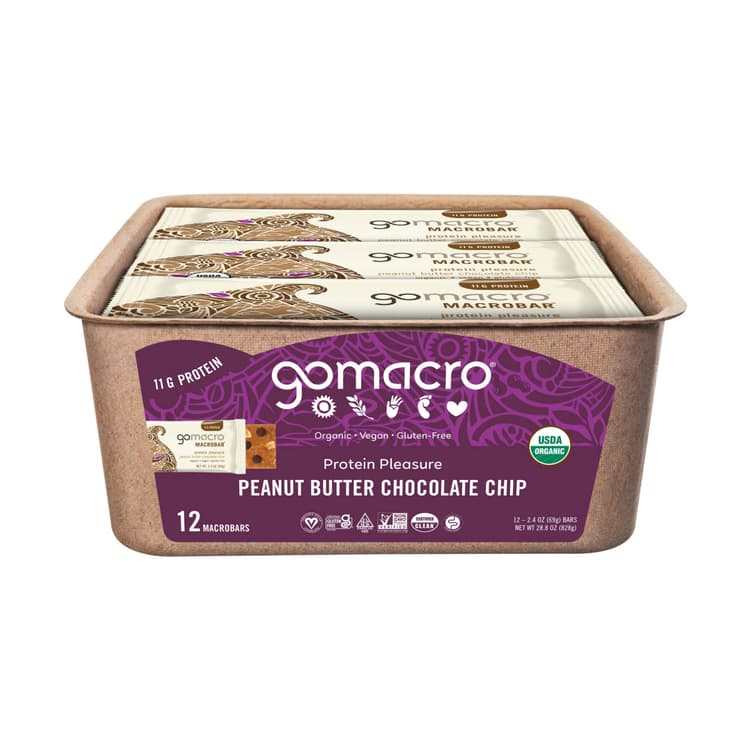 Gomacro Peanut Butter Chocolate Chip Macrobar