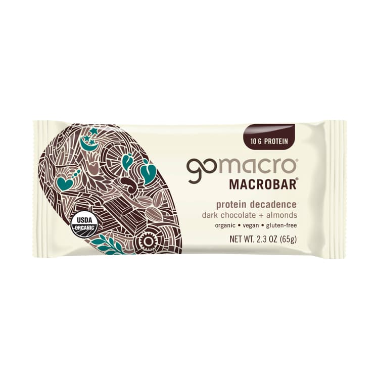 Gomacro Dark Chocolate + Almonds Macrobar - Low Fodmap Certified