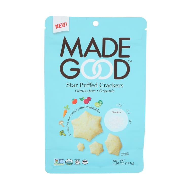 Madegood Sea Salt Star Puffed Crackers